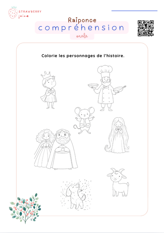 Compréhension orale - Raiponce
