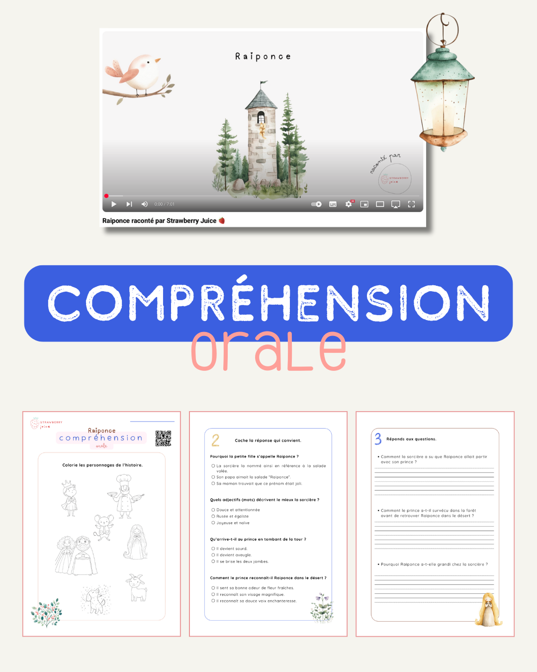 Compréhension orale - Raiponce