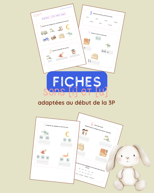 Fiches des sons [i] et [y] / i et u